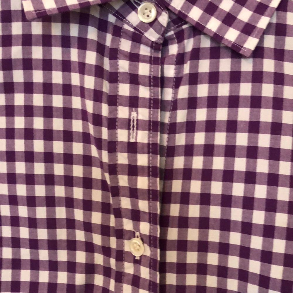 Purple checked button down - Picture 5 of 6